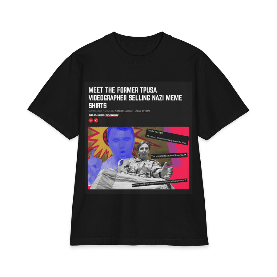 Graphic T‑Shirt — Satirical News Collage Tee